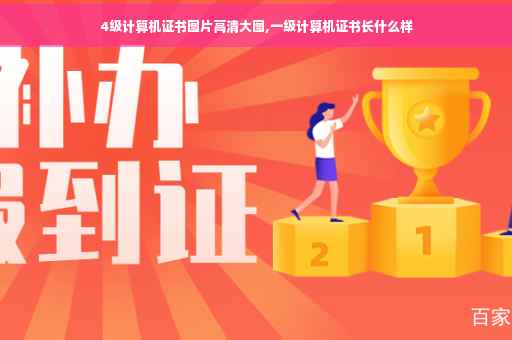4级计算机证书图片高清大图,一级计算机证书长什么样