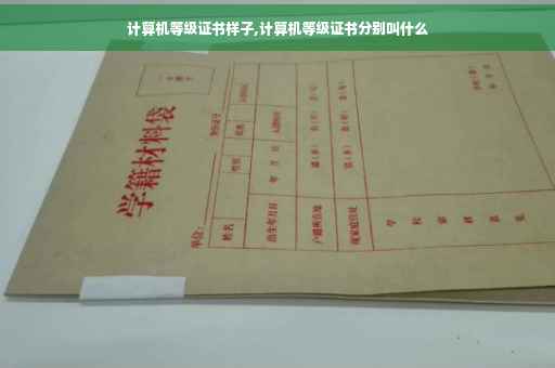 计算机等级证书样子,计算机等级证书分别叫什么
