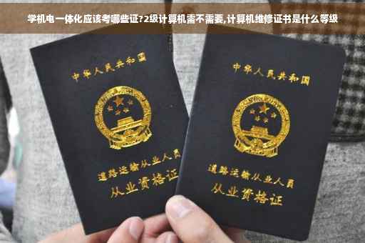 学机电一体化应该考哪些证?2级计算机需不需要,计算机维修证书是什么等级