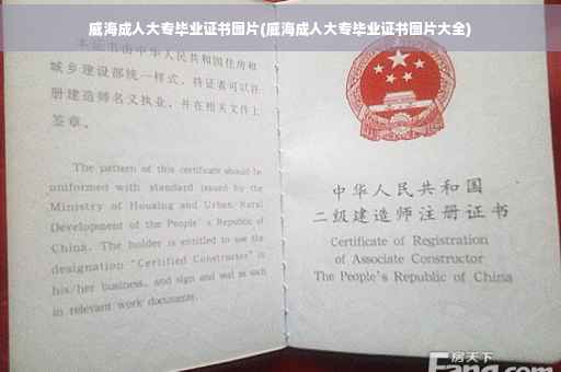 威海成人大专毕业证书图片(威海成人大专毕业证书图片大全)