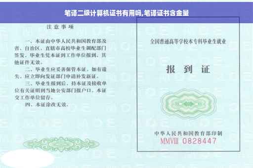 笔译二级计算机证书有用吗,笔译证书含金量