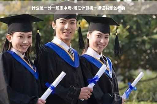 什么是一分一段表中考-潜江计算机一级证书怎么考的