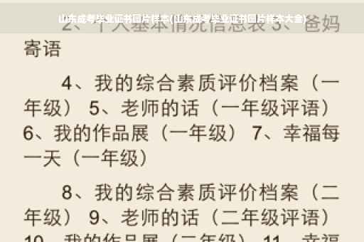 山东成考毕业证书图片样本(山东成考毕业证书图片样本大全)