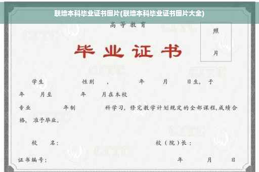 联培本科毕业证书图片(联培本科毕业证书图片大全)