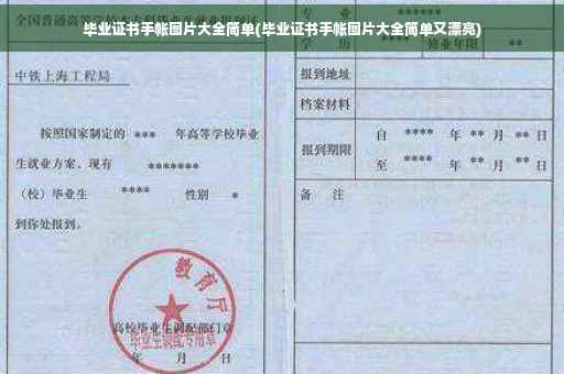 毕业证书手帐图片大全简单(毕业证书手帐图片大全简单又漂亮)