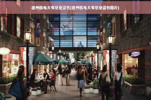 徐州机电大专毕业证书(徐州机电大专毕业证书图片)