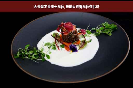 大专是不是学士学位,普通大专有学位证书吗