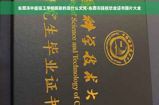 东莞市中德技工学校颁发的是什么文凭-东莞市技校毕业证书图片大全