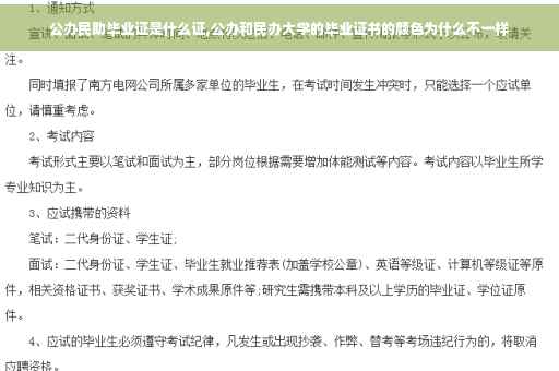 公办民助毕业证是什么证,公办和民办大学的毕业证书的颜色为什么不一样