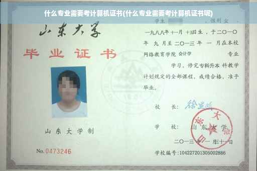什么专业需要考计算机证书(什么专业需要考计算机证书呢)