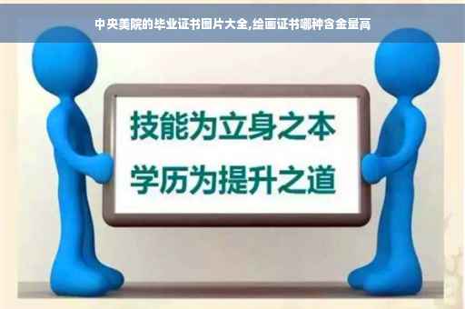 中央美院的毕业证书图片大全,绘画证书哪种含金量高