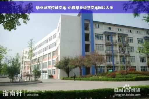 毕业证学位证文案-小孩毕业证书文案图片大全