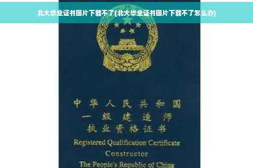 北大毕业证书图片下载不了(北大毕业证书图片下载不了怎么办)