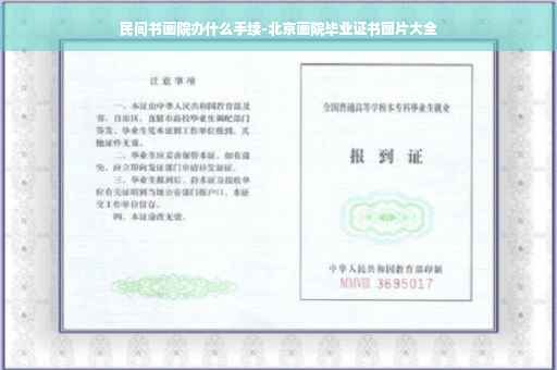 民间书画院办什么手续-北京画院毕业证书图片大全
