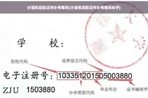 计算机技能证书补考难吗(计算机技能证书补考难吗知乎)