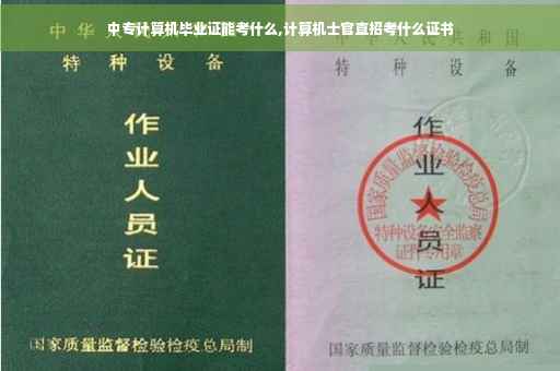 中专计算机毕业证能考什么,计算机士官直招考什么证书