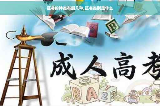 证书的种类有哪几种,证书类别是什么 证书的种类有哪几种,证书类别是什么