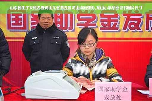 山东独生子女姓名查询山东省章丘区龙山填街道办,龙山小学毕业证书图片尺寸