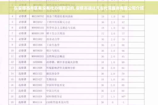 在安顺西秀区有没有代办烟草证的,安顺市速达汽车代驾服务有限公司介绍