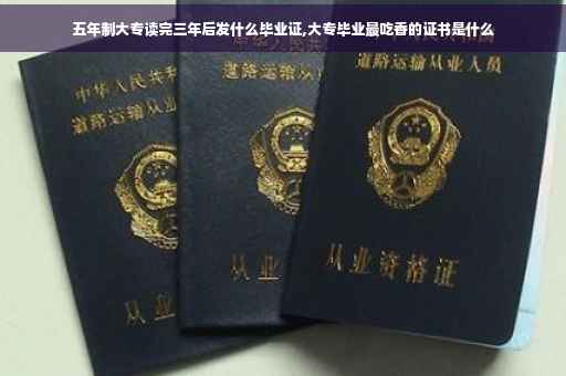 五年制大专读完三年后发什么毕业证,大专毕业最吃香的证书是什么