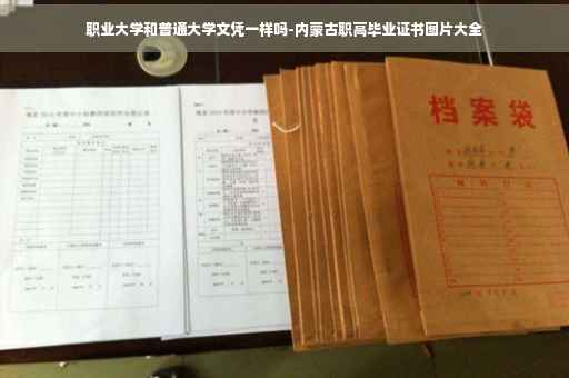 职业大学和普通大学文凭一样吗-内蒙古职高毕业证书图片大全