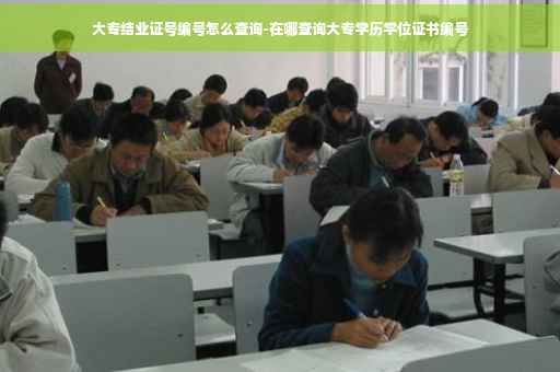 大专结业证号编号怎么查询-在哪查询大专学历学位证书编号