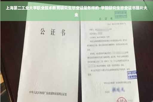上海第二工业大学职业技术教育研究生毕业证是怎样的-学院研究生毕业证书图片大全