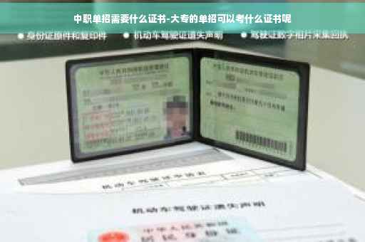 中职单招需要什么证书-大专的单招可以考什么证书呢 中职单招需要什么证书-大专的单招可以考什么证书呢