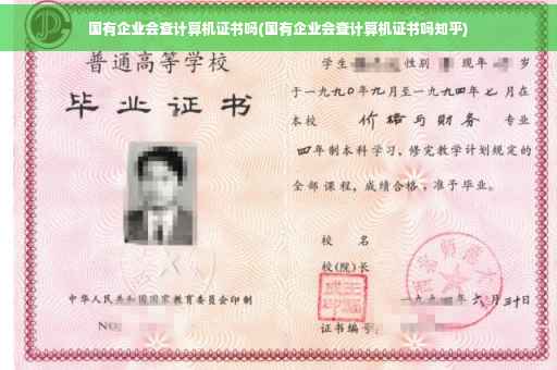 国有企业会查计算机证书吗(国有企业会查计算机证书吗知乎)