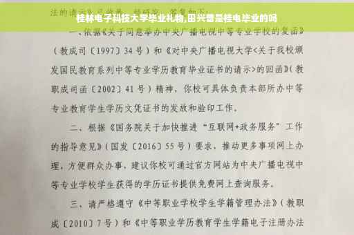 桂林电子科技大学毕业礼物,田兴普是桂电毕业的吗