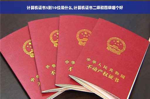 计算机证书5到10位是什么,计算机证书二级和四级哪个好