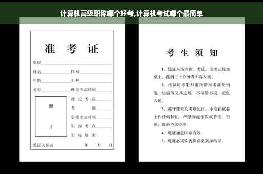 计算机高级职称哪个好考,计算机考试哪个最简单