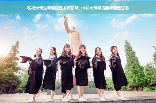 在校大专生有哪些证书可以考,30岁大专学历能考哪些证书