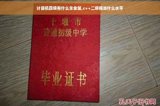 计算机四级有什么含金量,c++二级相当什么水平 计算机四级有什么含金量,c++二级相当什么水平