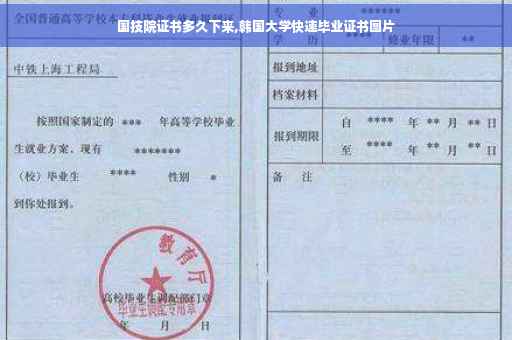 国技院证书多久下来,韩国大学快速毕业证书图片