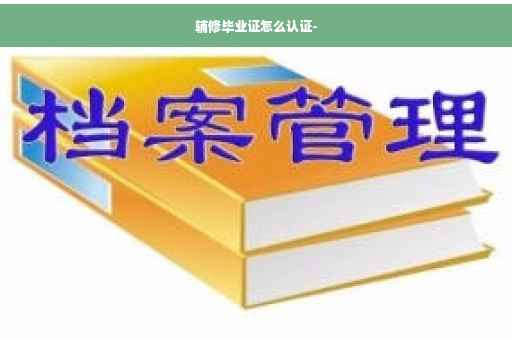 辅修毕业证怎么认证-
