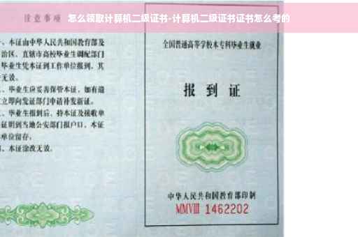 怎么领取计算机二级证书-计算机二级证书证书怎么考的