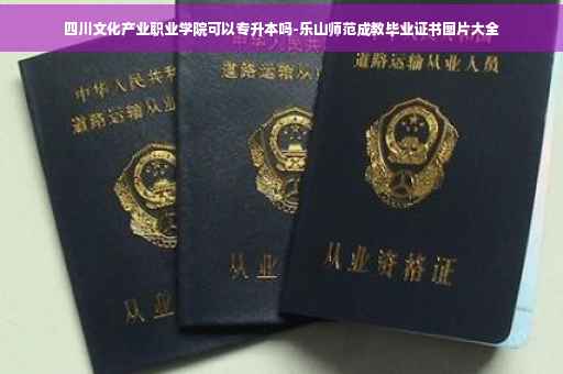 四川文化产业职业学院可以专升本吗-乐山师范成教毕业证书图片大全
