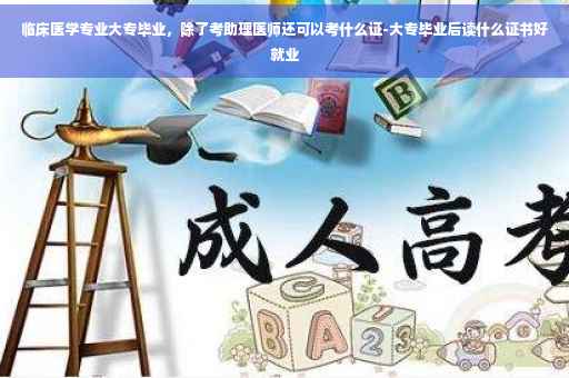 临床医学专业大专毕业，除了考助理医师还可以考什么证-大专毕业后读什么证书好就业