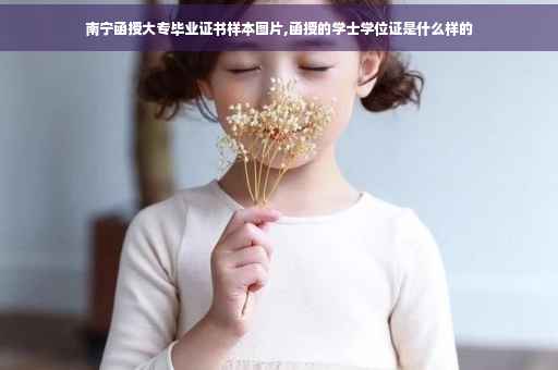 南宁函授大专毕业证书样本图片,函授的学士学位证是什么样的