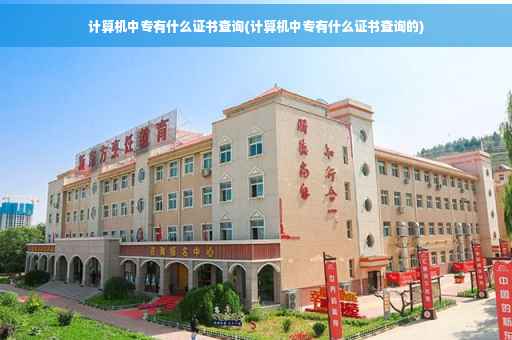 计算机中专有什么证书查询(计算机中专有什么证书查询的)