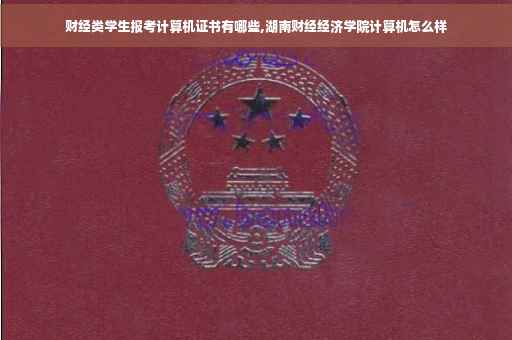财经类学生报考计算机证书有哪些,湖南财经经济学院计算机怎么样
