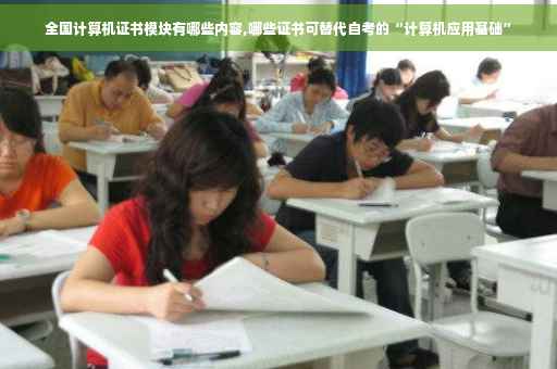全国计算机证书模块有哪些内容,哪些证书可替代自考的“计算机应用基础”