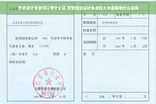 艺术设计专业可以考什么证,视觉传达设计专业在大学需要考什么证吗