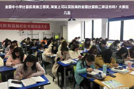 全国中小学计算机竞赛三等奖,淘宝上可以买到真的全国计算机二级证书吗？大概在几百