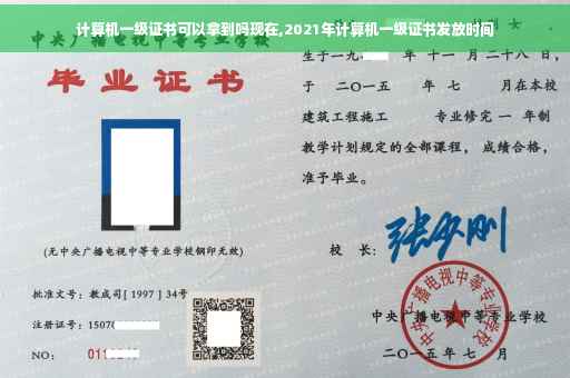 计算机一级证书可以拿到吗现在,2021年计算机一级证书发放时间