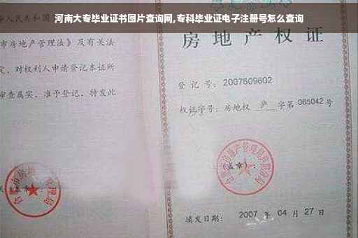 河南大专毕业证书图片查询网,专科毕业证电子注册号怎么查询