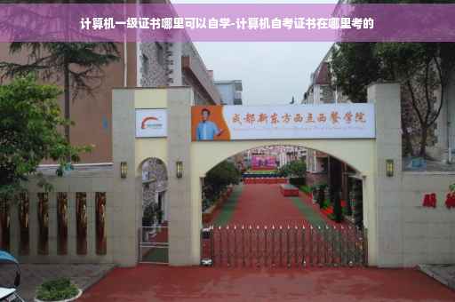 计算机一级证书哪里可以自学-计算机自考证书在哪里考的
