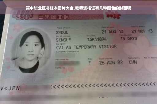 高中毕业证书红本图片大全,教师资格证有几种颜色的封面呢