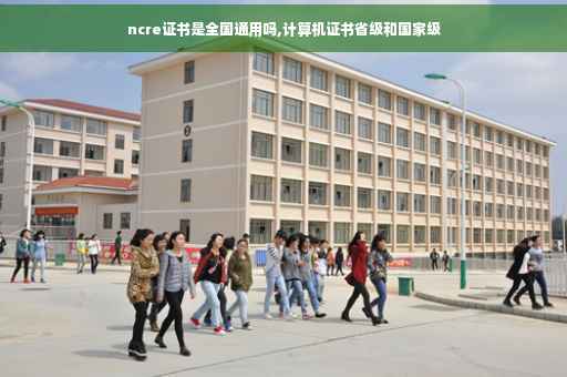 ncre证书是全国通用吗,计算机证书省级和国家级
